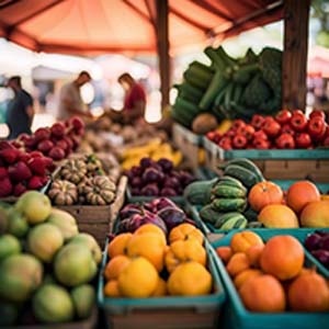 A fruit stall